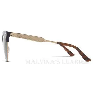 GUCCI SUNGLASSES GG 0055S CAT EYE GOLD METAL BLUE MOTHER OF PEARL Gucci | Accessories | Gucci Sunglasses Gg 055s Cat Eye Gold  main image 3